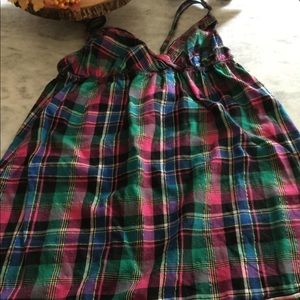 Victoria's Secret Preppy Plaid Chemise Gown L NWOT